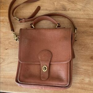 Coach Brown Leather Messenger Bag